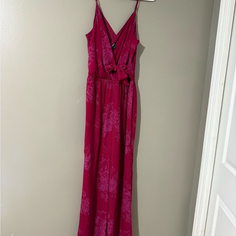 Express Pink Sleeveless Jumpsuit for Weddings
